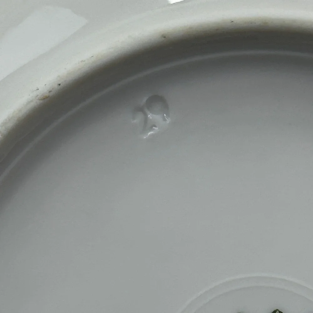 Favolina Karolina Jarolina‎ Poland 3879 Soup Bowl Silver Scalloped Floral 12